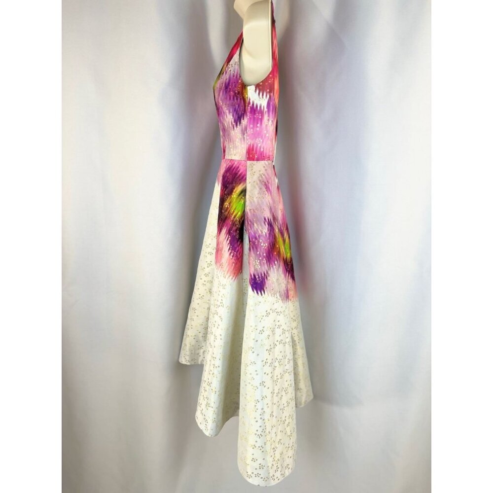 NWT Ted Baker Jenn Expressive Pansy Jacquard Midi Dress $439 - Picture 7 of 14